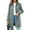 Gray, variant on Women's Winter Woolen Trench Coat Single Breasted Business Casual Midi Long Lapel Jacket with Pockets