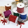 thumbnail image 5 of Uxcell Glitter Velvet Ribbon, Sparkly Fabric Metallic Ribbons Gift Wrapping Roll for Crafts Hair Bow Wreaths Decorations White, 5 of 7