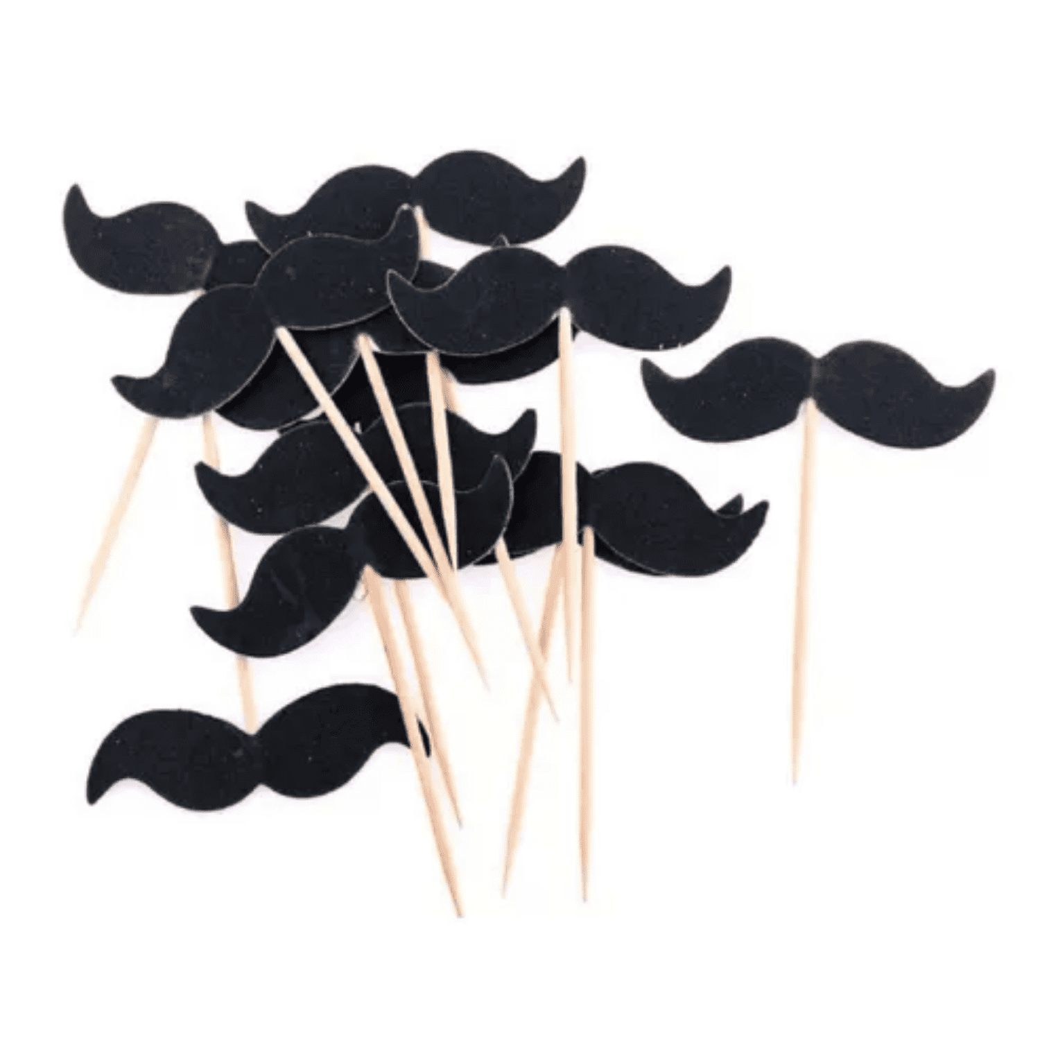 Pack De 12 Cupcake Toppers De Bigotes
