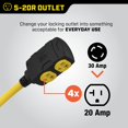 thumbnail image 4 of Cable de Extensión Champion 7.5 m 30A 125/250V con Interruptores Automáticos, 4 of 9