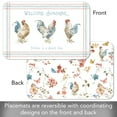 thumbnail image 5 of CounterArt "Countryside Roosters" 4-Pack Reversible Tabletop Placemats, 5 of 7