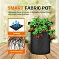 thumbnail image 5 of 3/5/10-gallon Heavy-duty Thickened Inflatable Growth Bag Non-woven Flowerpot with Handle Gardening Container, Black, 5 of 7