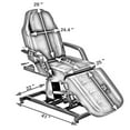 thumbnail image 4 of BarberPub Power Reclining Massage Table, Adjustable Massage Bed, Faux Leather, 4 of 9
