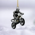 thumbnail image 3 of Personalized Dirt Bike Acrylic Ornament, Dirt Bike Christmas Ornament 2025, Dirt Bike Player Ornament, Dirt Bike Tree Decor, Motocross Dirt Biker Ornaments for Christmas Tree (Style 7) - 3596 (Yellow), 3 of 7