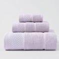 thumbnail image 1 of Nvzi 1 toalla de baño para manos, toalla de mano HomeAll de algodón súper suave y muy absorbente para ducha, toalla de mano de 13,78 x 13,78 pulgadas (morado claro), 1 of 1