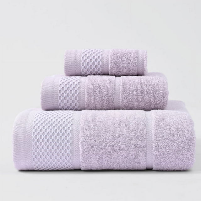 Nvzi 1 toalla de baño para manos, toalla de mano HomeAll de algodón súper suave y muy absorbente para ducha, toalla de mano de 13,78 x 13,78 pulgadas (morado claro)