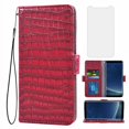 thumbnail image 1 of Étui pour Samsung Galaxy S8active, Étui de Téléphone Portable avec Porte-Cartes, Support Rabattable Protecteur - Rouge, 1 of 7