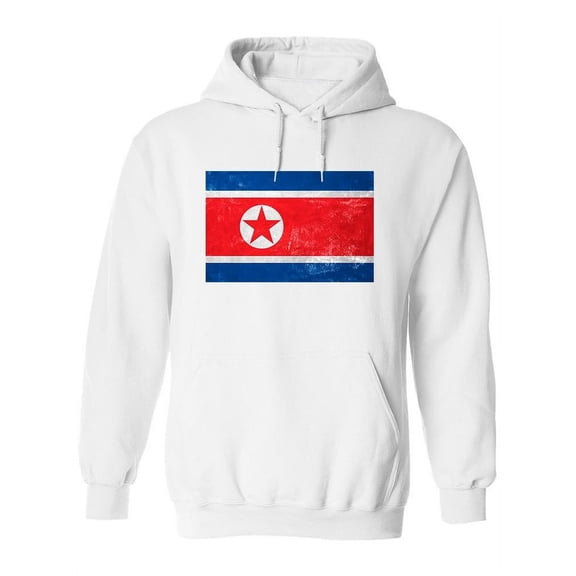 North Korean Flag Design. Hoodie Women -Image by Shutterstock, Female 3X-Large