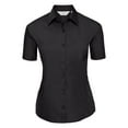 thumbnail image 1 of Russell Collection Ladies/Womens Short Sleeve Poly-Cotton Easy Care Poplin Shirt, 1 of 7
