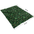 thumbnail image 4 of Green Christmas Tree and Star Pattern Blanket,Comfortable Soft Flannel Throw Blanket,All Season,Warm Lightweight Blankets for Sofa Bed Couch Living Room Chair,60"x80", 4 of 4