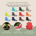 thumbnail image 5 of WestinTrends Malibu 3-Piece Outdoor Chaise Lounge Set with Side Table, All-Weather Poly Lumber, 5-Position Backrest, Lawn Pool Patio Furniture, Red, 5 of 14