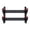 Matte Black - Wall Mount, variant on HMS 1-Tier Katana Display Stand, Matte Black Wood Sword Stand with Red Felt, Tabletop Holder for Katana Wakizashi Tanto