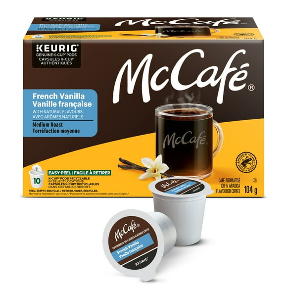 McCafé French Vanilla, Medium Roast, K-Cup Coffee Pods, 10 Count