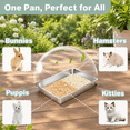 thumbnail image 5 of 1 pack-17.72'' Lx 13.78'' W x 2.76'' H Low Entry Stainless Steel Cat Litter Box, 5 of 8