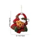 thumbnail image 3 of Adornos navideños - Figura de tela con Santa, muñeco de nieve, 16x12cm, decoraciones para árbol, puerta o escritorio, 3 of 6
