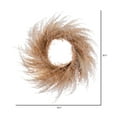 thumbnail image 3 of Vickerman 20.5" Ivory Artificial Reed Grass Wreath., 3 of 6