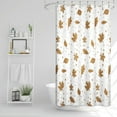 thumbnail image 2 of 72x84 Inch Fall Leaves Fabric Shower Curtain Autumn Maple Leaves Waffle Weave Bath Curtain Farmhouse Natural Floral Extra Long Shower Curtains for Kids Bathroom Decor Waterproof with Hooks, 2 of 6
