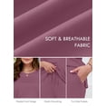thumbnail image 6 of SHOWMALL Women's Plus Size 2 Piece Outfits Casual Matching Sets Short Sleeve Pleated Top and Wide Leg Pants Lounge Set with Pockets, XL-5XL, 6 of 9