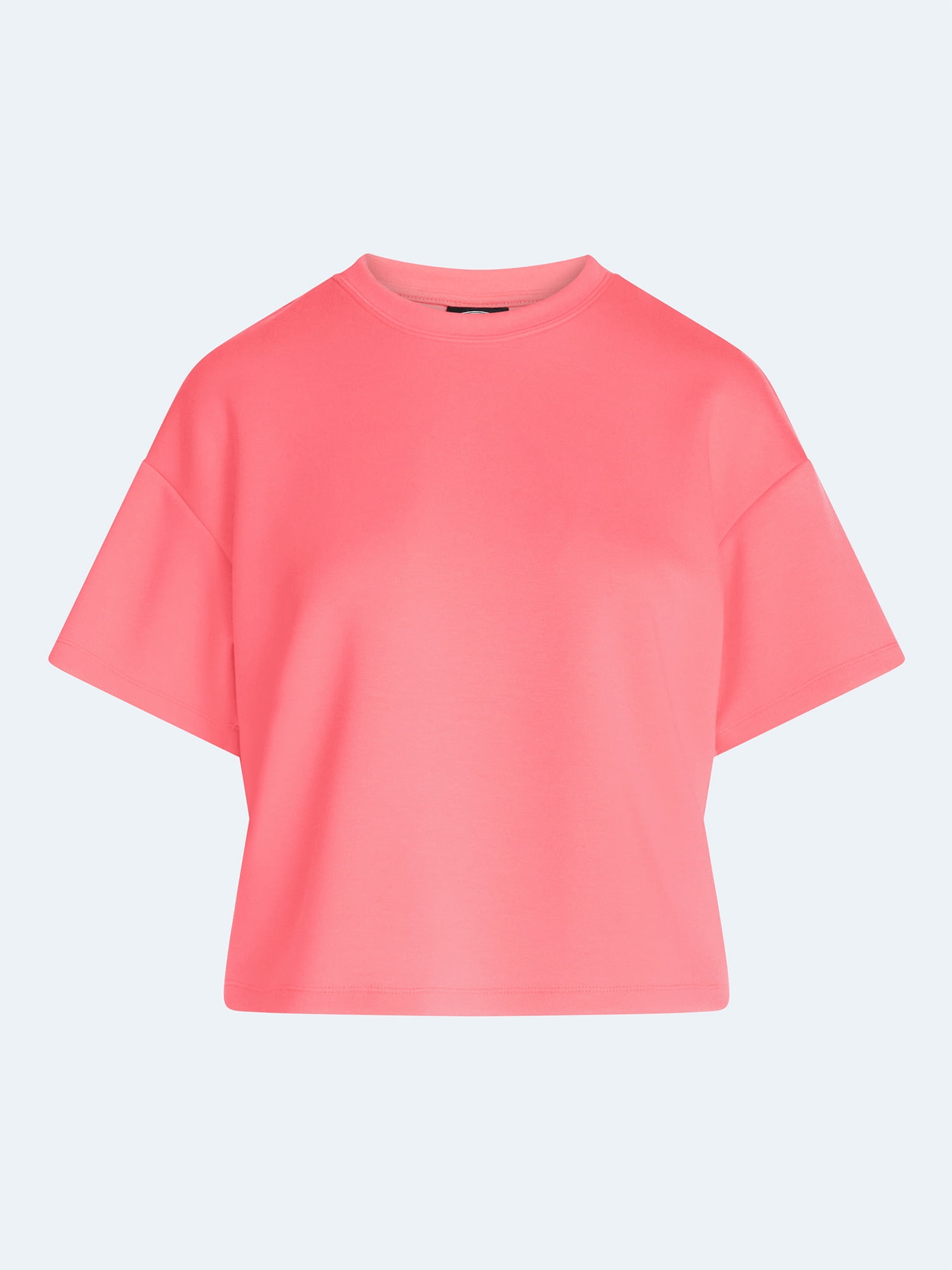 Scoop Women's and Women's Plus Scubaknit Tee with Short Sleeves, Sizes XS-4X