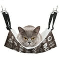 thumbnail image 1 of Chat Hamac Créatif Réglable Chaud Polaire Animal Cage Hamac Animal Suspendu Lit, 1 of 5
