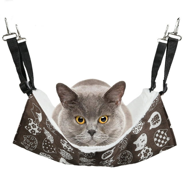 Chat Hamac Créatif Réglable Chaud Polaire Animal Cage Hamac Animal Suspendu Lit