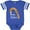 Football Blue and White, variant on Inktastic Merry Christmas Red and Gold Candy Cane Boys or Girls Baby Bodysuit