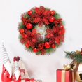 thumbnail image 1 of Christmas Wreath Home Scene Door Hanging Needle Decorations Christmas Bells Hanging Hanging Decorations, 1 of 6