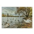 thumbnail image 1 of Landscape Cutting Board, Prague Charles Bridge Old Town Czech Republic Riverside Scenic View with Swans, Decorative Tempered Glass Cutting and Serving Board, Small Size, Multicolor, by Ambesonne, 1 of 1