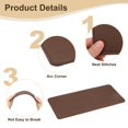 thumbnail image 3 of 2Pcs Felt Base Shaper, 12 x 6 Inch Rectangle Bag Bottom Shaper, Coffee, 3 of 6