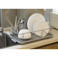 thumbnail image 2 of Stainless Steel Dish Rack with Plastic Drain Board and Utensil Cup, 2 of 6