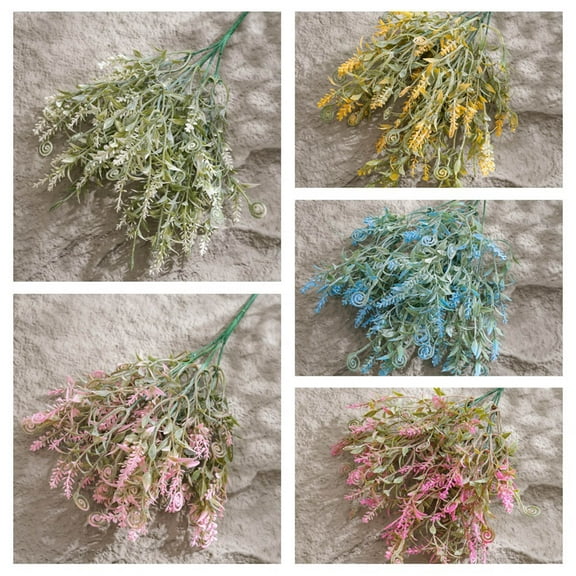 Artificial Flowers Single Stem 14 Inch Fake Silk Bloom for Home Decoration Wedding Handheld Bouquet Vase Centerpiece Party Wall Arrangement by PALIFEUR