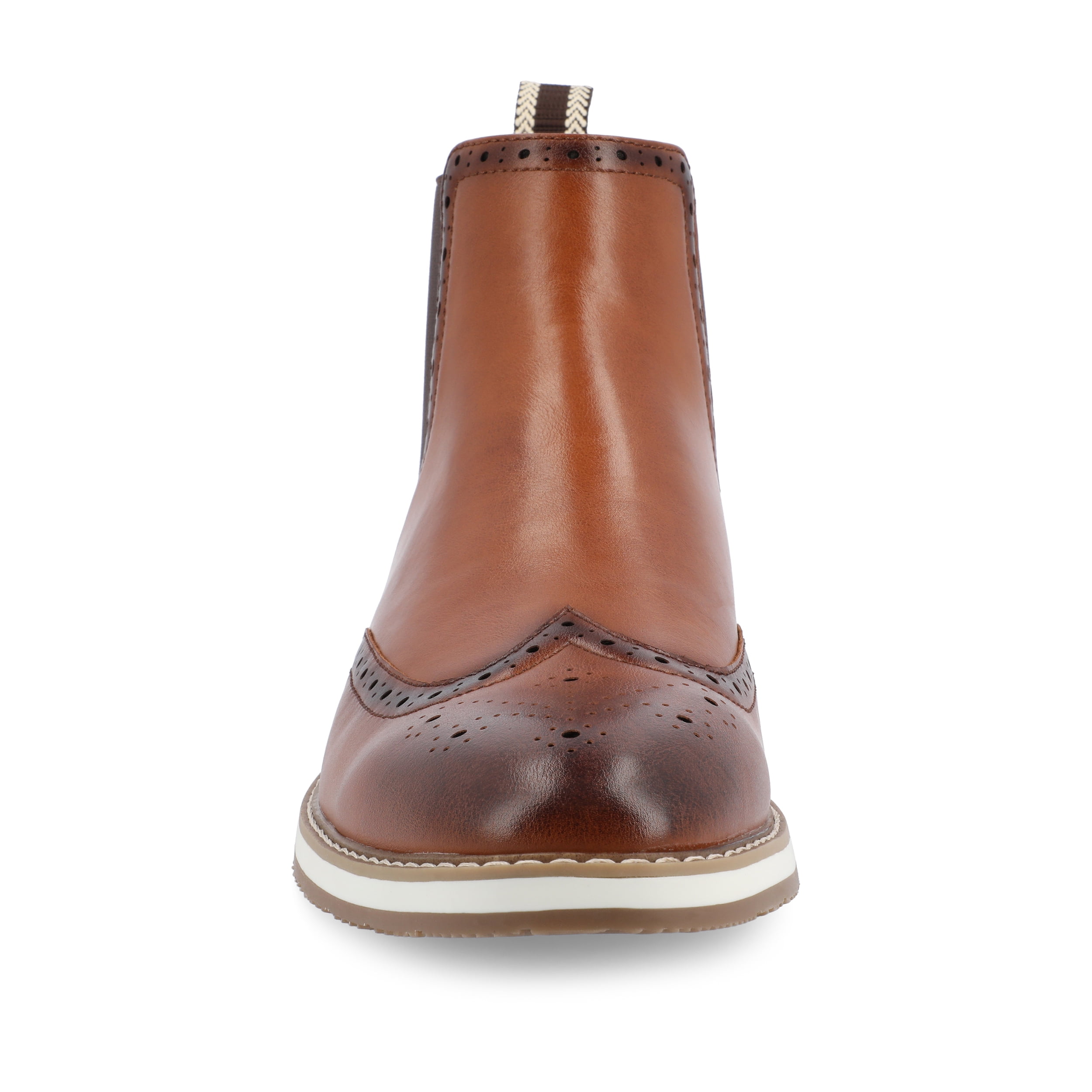 Vance Mens Thorpe Wingtip Slip-on Chelsea Boot