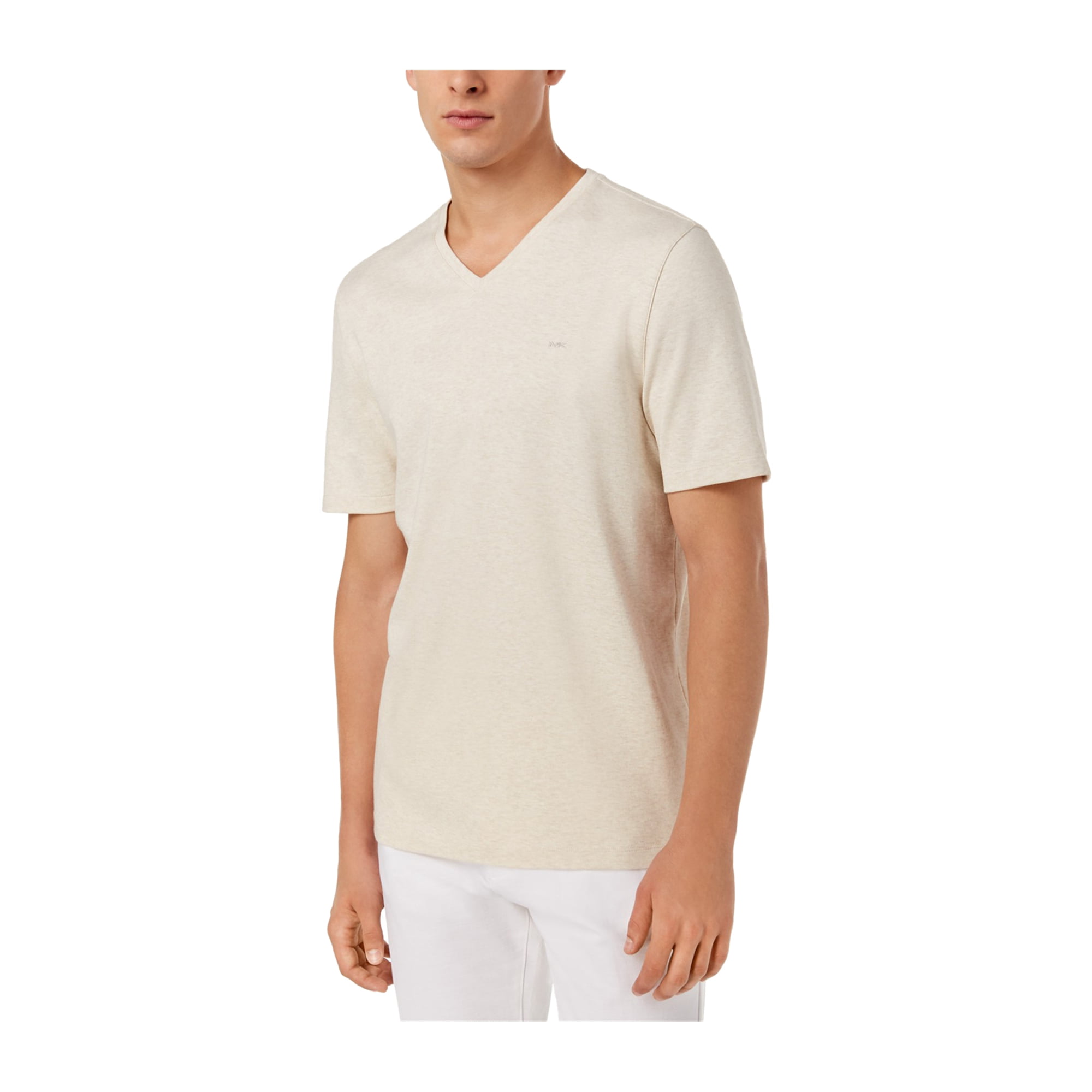 Michael Kors Mens V-Neck Basic T-Shirt almondmel S | Walmart Canada