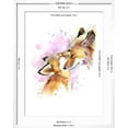 thumbnail image 5 of Art.com Fox and Baby. Watercolor Illustration. Motherhood Background Art Print by Faenkova Elena, White Frame Wall Art, 23" x 29", 5 of 5