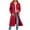 Red, variant on Long Zip Up Hoodie for Women Solid Fall Fashion Hooded Jackets Casual Comfy Fleece Sweatshirts with Pocket Drawstring Winter Long Cardigan Coats