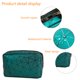 thumbnail image 4 of Bolso geométrico del diamante de la PU de la prenda impermeable del almacenamiento del bolso del lavado de la capacidad grande del viaje del bolso del maquillaje, 4 of 6
