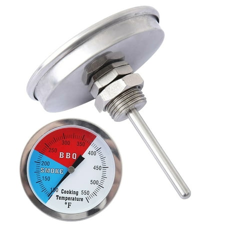 

Gwong 1 Pcs Stainless Steel Barbecue BBQ Smoker Grill Thermometer Temperature Gauge Tester