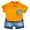 Orange, variant on Odeerbi Baby Boys Clothes Baby Outfits Shirts Sets Toddler Kids Boy 2025 Casual Dinosaur Print Short-sleeved Shorts Set