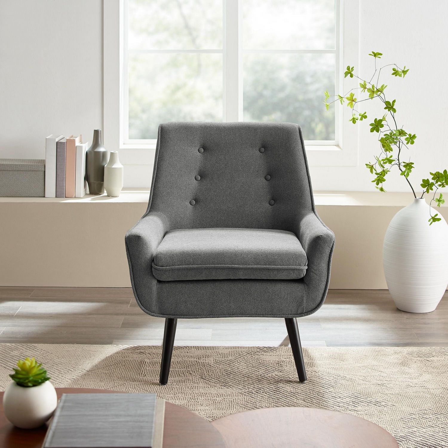 Marley Grey Flannel Chair