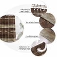 thumbnail image 3 of Brown Wooden Bathroom Shower Curtains with 12 Hooks Polyester Waterproof Shower Curtain for Stalls and Bathtubs Vintage Farmhouse Retro Art Decorative Bathroom Privacy Curtain 36x72 Inches, 3 of 9