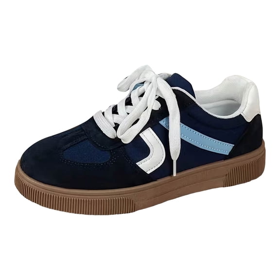 YLYL Women's Suede Sneakers Lace up Comfortable Fashion Casual Walking Tennis Shoes