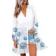 thumbnail image 1 of Moda Mujer Camiseta de manga larga Otoño Frente abierto Prendas de abrigo sueltas Impresión Blusa Abrigo Tops Fridja  czfsfas2313, 1 of 5