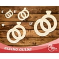 thumbnail image 3 of Unfinished Wood Wedding Rings Shape 10" / 1/8", 3 of 3