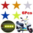 thumbnail image 3 of 6Pcs Universal Safety Warning Reflective Stickers For Car Reflect All Light Sources Motorcycle, 3 of 8