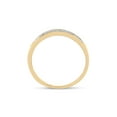 thumbnail image 5 of 10kt Yellow Gold Princess Diamond Bridal Wedding Ring Band Set 1/2 Cttw, 5 of 5