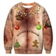 thumbnail image 4 of Suéter navideño novedoso, divertido y feo suéter navideño con luces para hombres y mujeres, jersey con estampado 3D, suéter cálido, 4 of 5