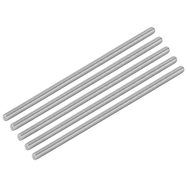 Uxcell 15Pack M6 x 150mm Fully Threaded Rod Right Hand Threads, 1 Thread Pitch