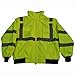 thumbnail image 3 of Petra Roc LBJ-C3-S Jacket Lime ANSI-ISEA & EN471 Class 3 Waterproof Bomber Jacket with Removable Fleece Liner, Small, 3 of 3