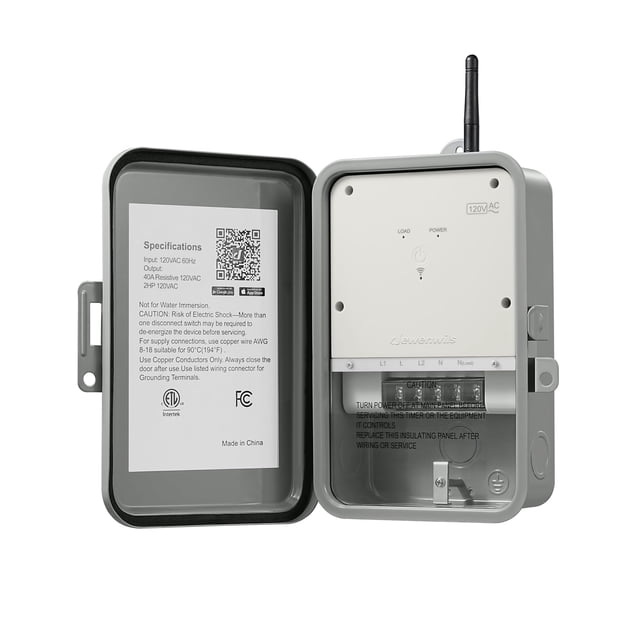 Temporizador para bomba de piscina DEWENWILS Outdoor Smart WiFi 40A 120VAC 2HP