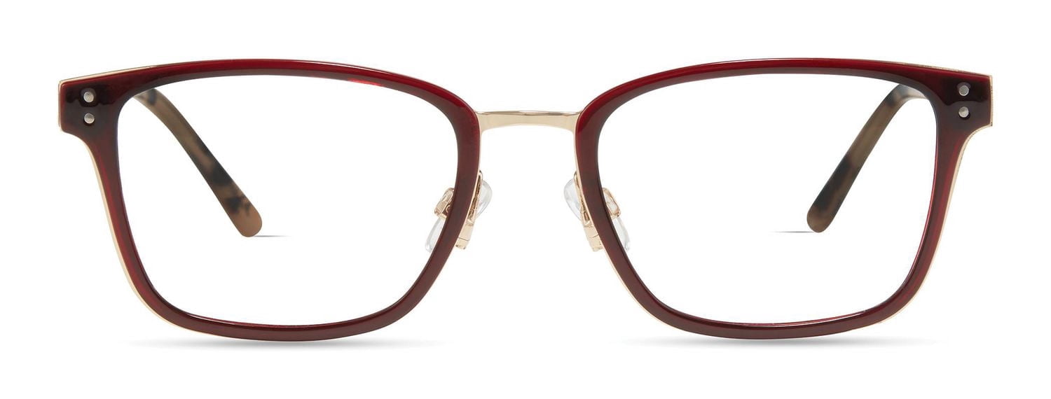 Colour Block Lunettes De Vue Pour Femmes, Vcwc20, Bourgogne, 51-19-140